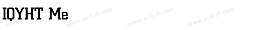 IQYHT Medium字体转换